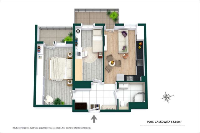 Mieszkanie 3-pokojowe Kręczki, ul. Koniczyny. Zdjęcie 10