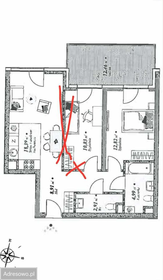 Mieszkanie 2-pokojowe Warszawa Białołęka, ul. Krzyżówki. Zdjęcie 7