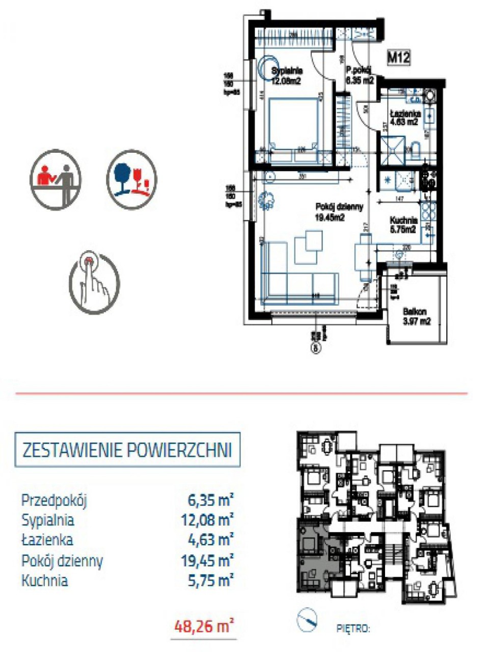 Mieszkanie 2-pokojowe Katowice Piotrowice, Zabłockiego. Zdjęcie 3