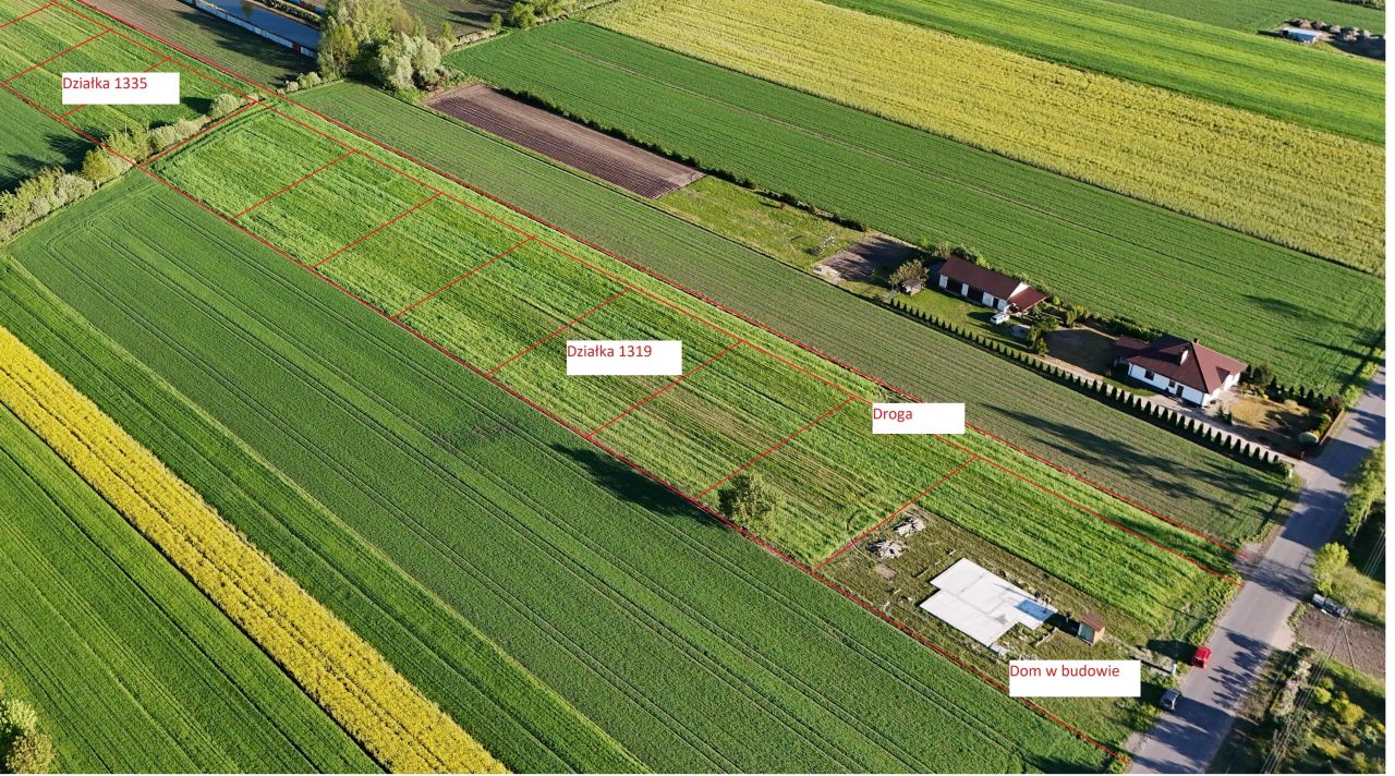 Działka budowlana Drelów, ul. Nowa