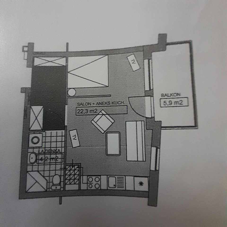 Mieszkanie 1-pokojowe Kołobrzeg, ul. Jana Kasprowicza. Zdjęcie 8