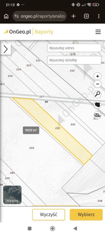 Działka rolna Ossówka. Zdjęcie 2