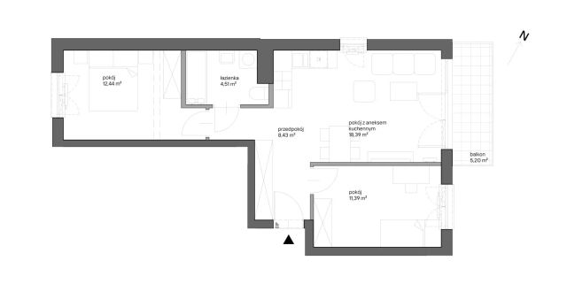 Mieszkanie 3-pokojowe Kraków Bieżanów, ul. Henryka i Karola Czeczów. Zdjęcie 7