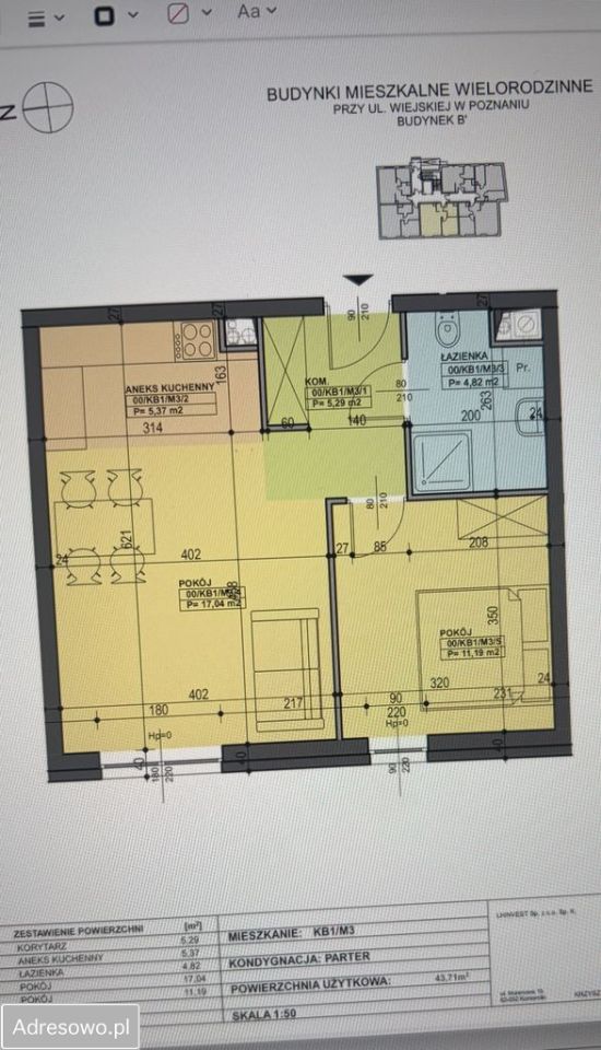 Mieszkanie 2-pokojowe Poznań Nowe Miasto, ul. Krańcowa. Zdjęcie 3
