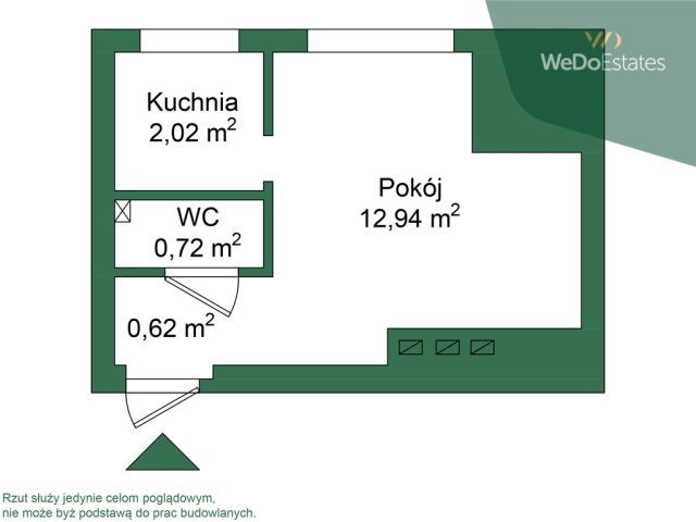 Mieszkanie 1-pokojowe Warszawa Bielany, ul. Płatnicza. Zdjęcie 17