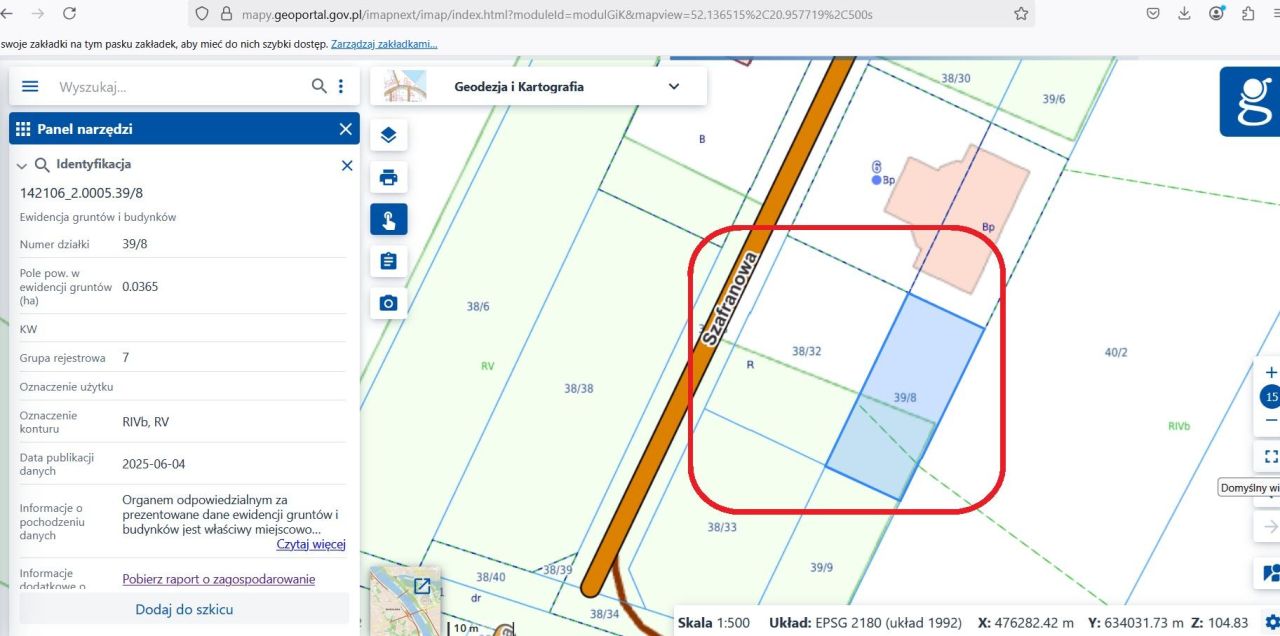 Działka budowlana Falenty Nowe, ul. Szafranowa. Zdjęcie 2