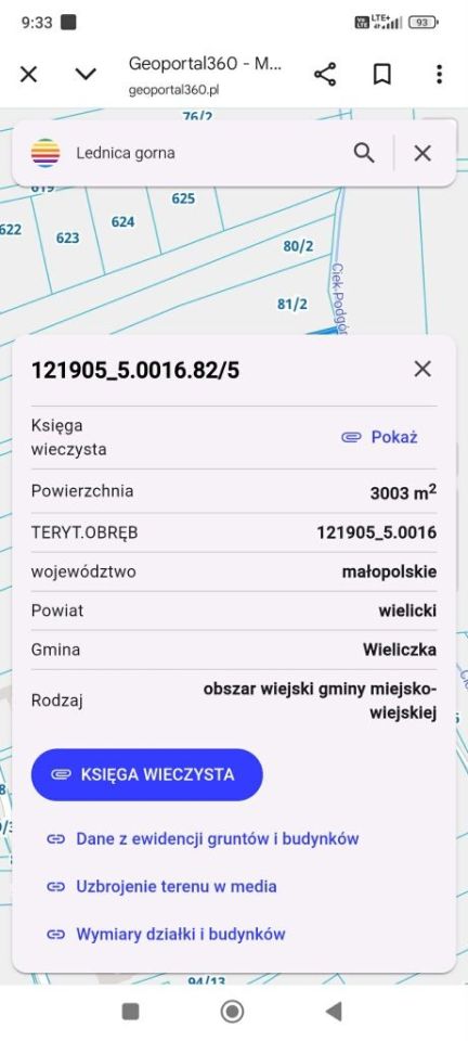 Działka rolno-budowlana Lednica Górna. Zdjęcie 6