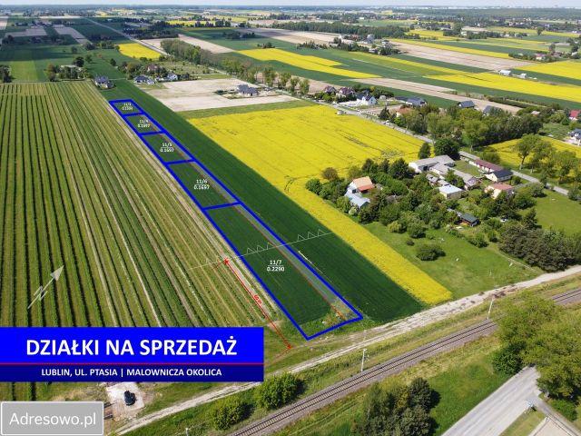 Działka budowlana Lublin Zemborzyce, ul. Ptasia. Zdjęcie 1