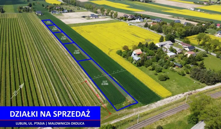 Działka budowlana Lublin Zemborzyce, ul. Ptasia