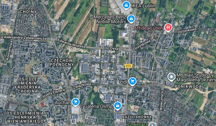 Działka inwestycyjna Lublin Bursaki, ul. Mariana Rapackiego