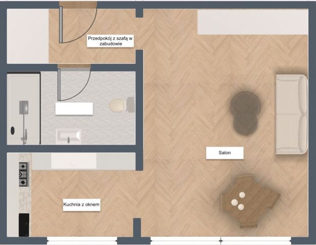 Mieszkanie 1-pokojowe Warszawa Wola, ul. Okopowa. Zdjęcie 3