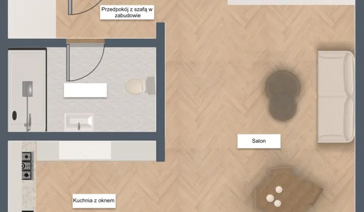 Mieszkanie 1-pokojowe Warszawa Wola, ul. Okopowa