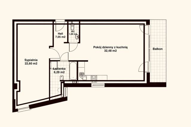 Mieszkanie 2-pokojowe Rzeszów, ul. Eugeniusza Kwiatkowskiego. Zdjęcie 10
