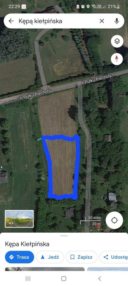 Działka rolno-budowlana Kępa Kiełpińska. Zdjęcie 6