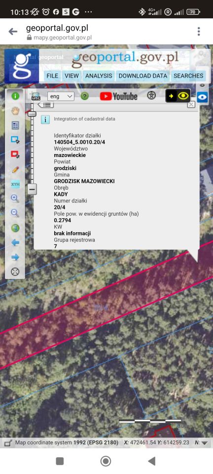 Działka leśna Kady, ul. Hetmańska. Zdjęcie 3