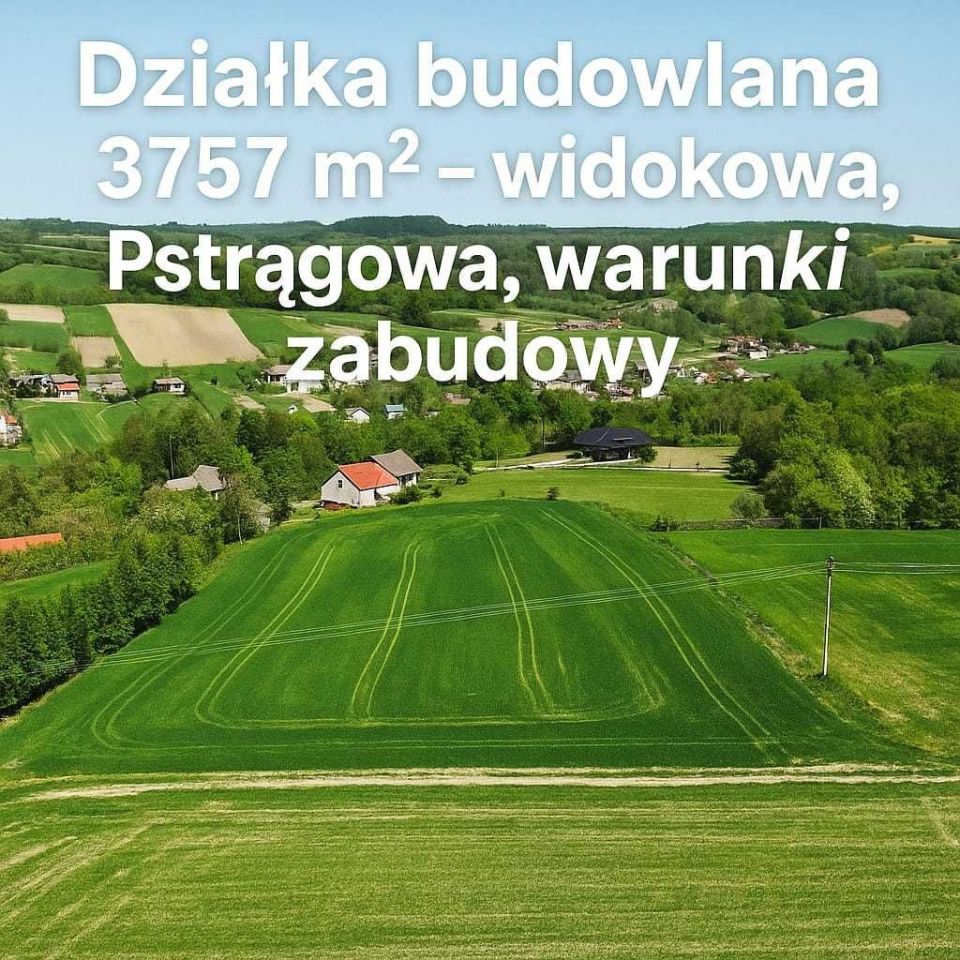Działka budowlana Pstrągowa. Zdjęcie 3