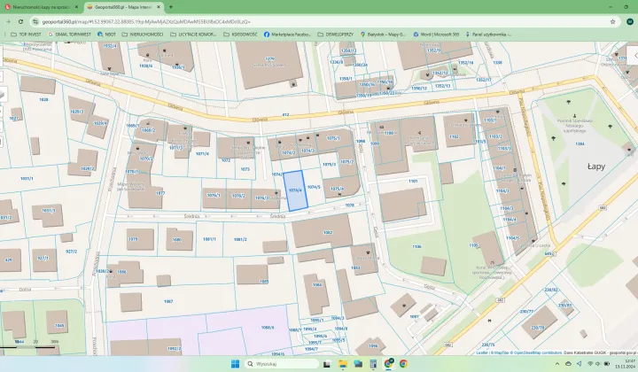 Działka budowlana Łapy, ul. Średnia