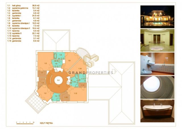 dom wolnostojący, 9 pokoi Konstancin-Jeziorna. Zdjęcie 19