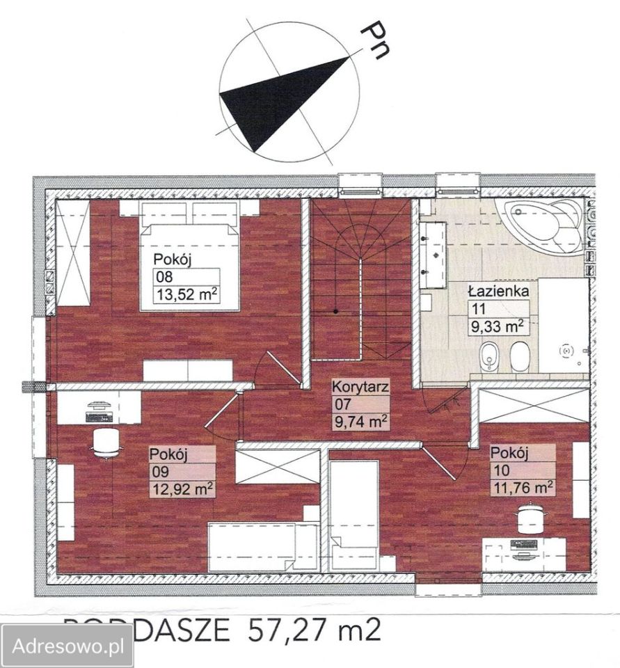 bliźniak, 5 pokoi Jabłonna, ul. 1 Maja. Zdjęcie 5