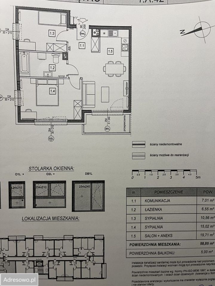 Mieszkanie 3-pokojowe Gdańsk Jasień, ul. Leszczynowa. Zdjęcie 11