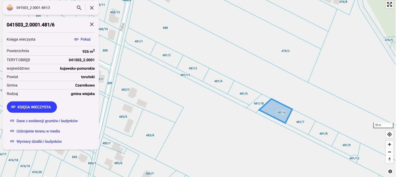 Działka rolno-budowlana Czernikowo, ul. Polna. Zdjęcie 3