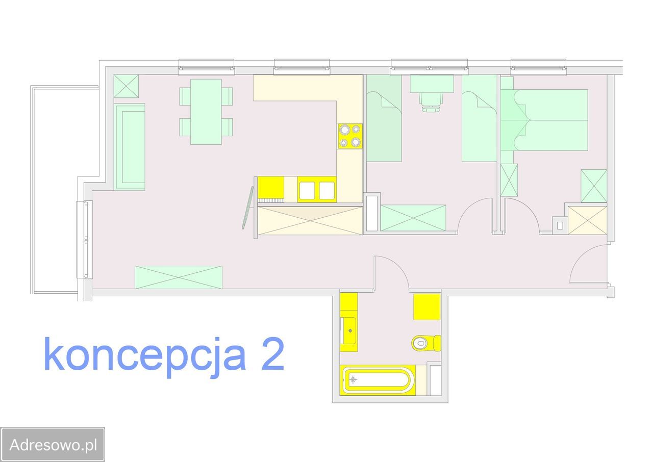 Mieszkanie 3-pokojowe Wrocław Złotniki, ul. Małopolska. Zdjęcie 12