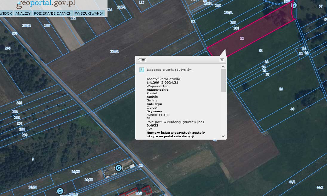 Działka rolna Szymony. Zdjęcie 2