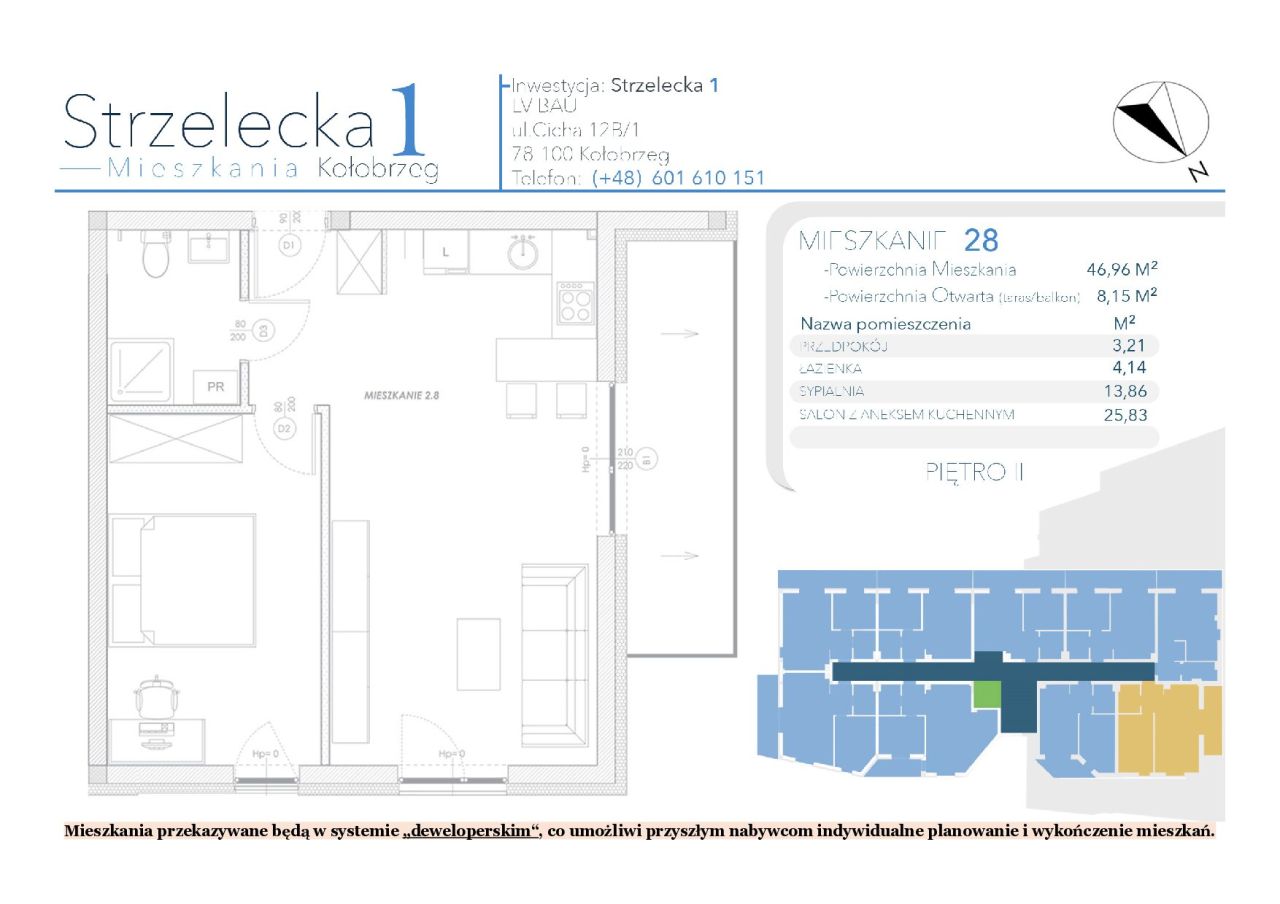 Mieszkanie 2-pokojowe Kołobrzeg Centrum, ul. Strzelecka. Zdjęcie 15