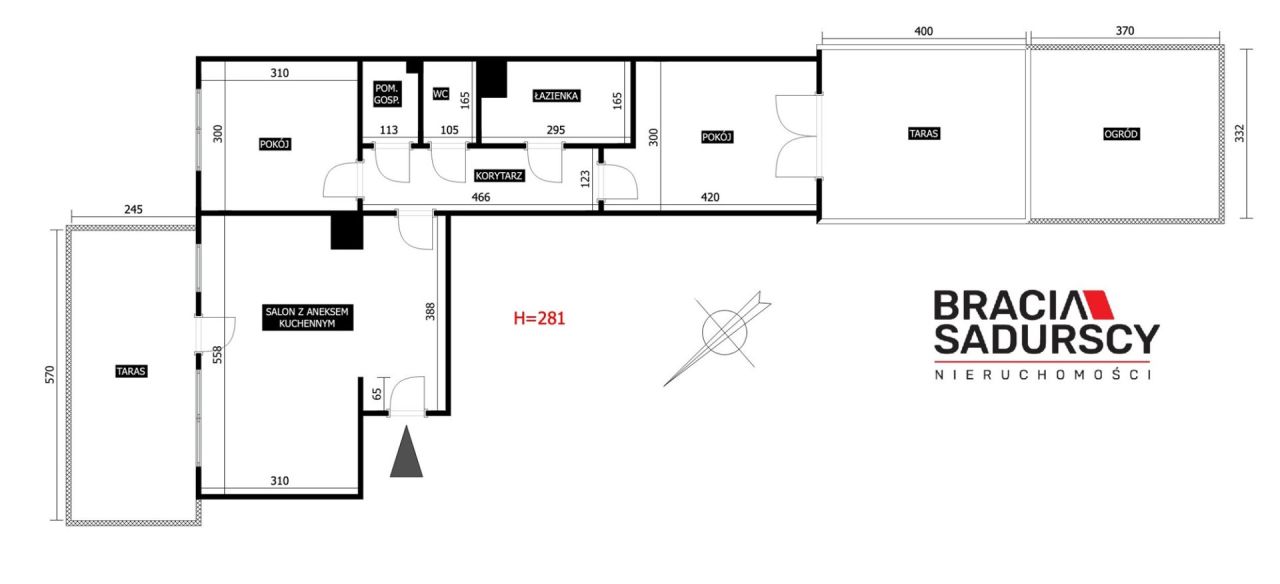 Mieszkanie 3-pokojowe Kraków, ul. Polonijna. Zdjęcie 3