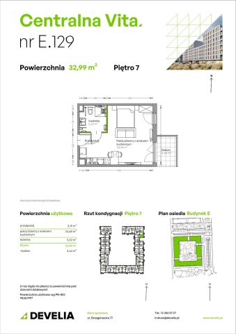 Mieszkanie 1-pokojowe Kraków Czyżyny, ul. Romana Ciesielskiego. Zdjęcie 14