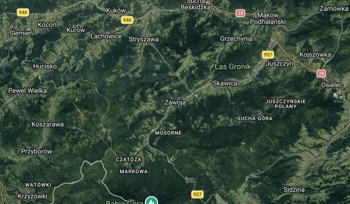 Działka budowlana Zawoja