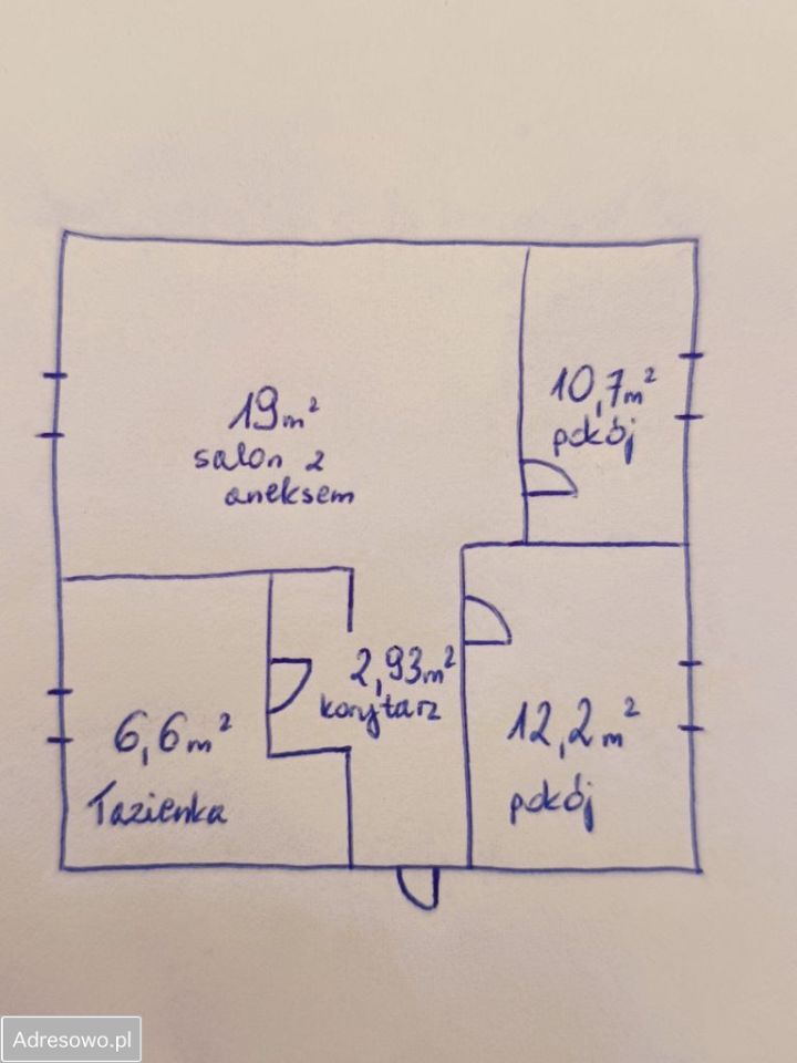 Mieszkanie 3-pokojowe Wrocław Partynice. Zdjęcie 9