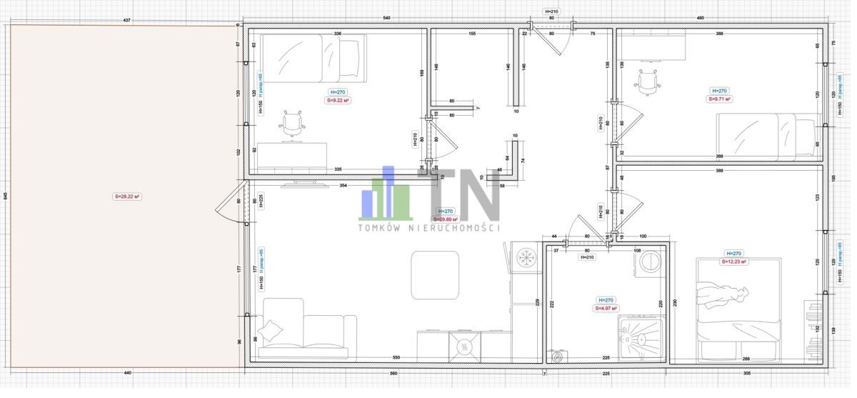 Mieszkanie 4-pokojowe Wrocław Psie Pole, ul. Gitarowa. Zdjęcie 15