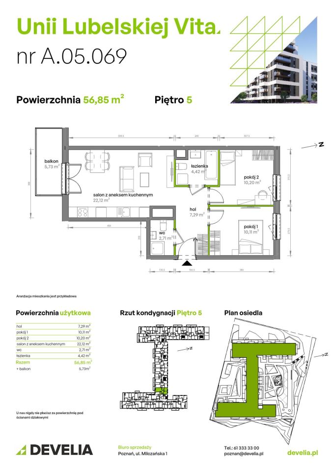 Mieszkanie 3-pokojowe Poznań Starołęka, ul. Unii Lubelskiej. Zdjęcie 7