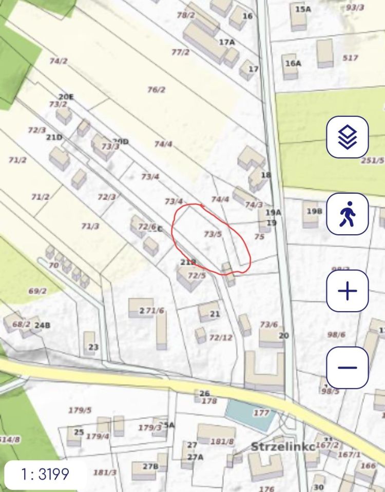 Działka budowlana Strzelinko