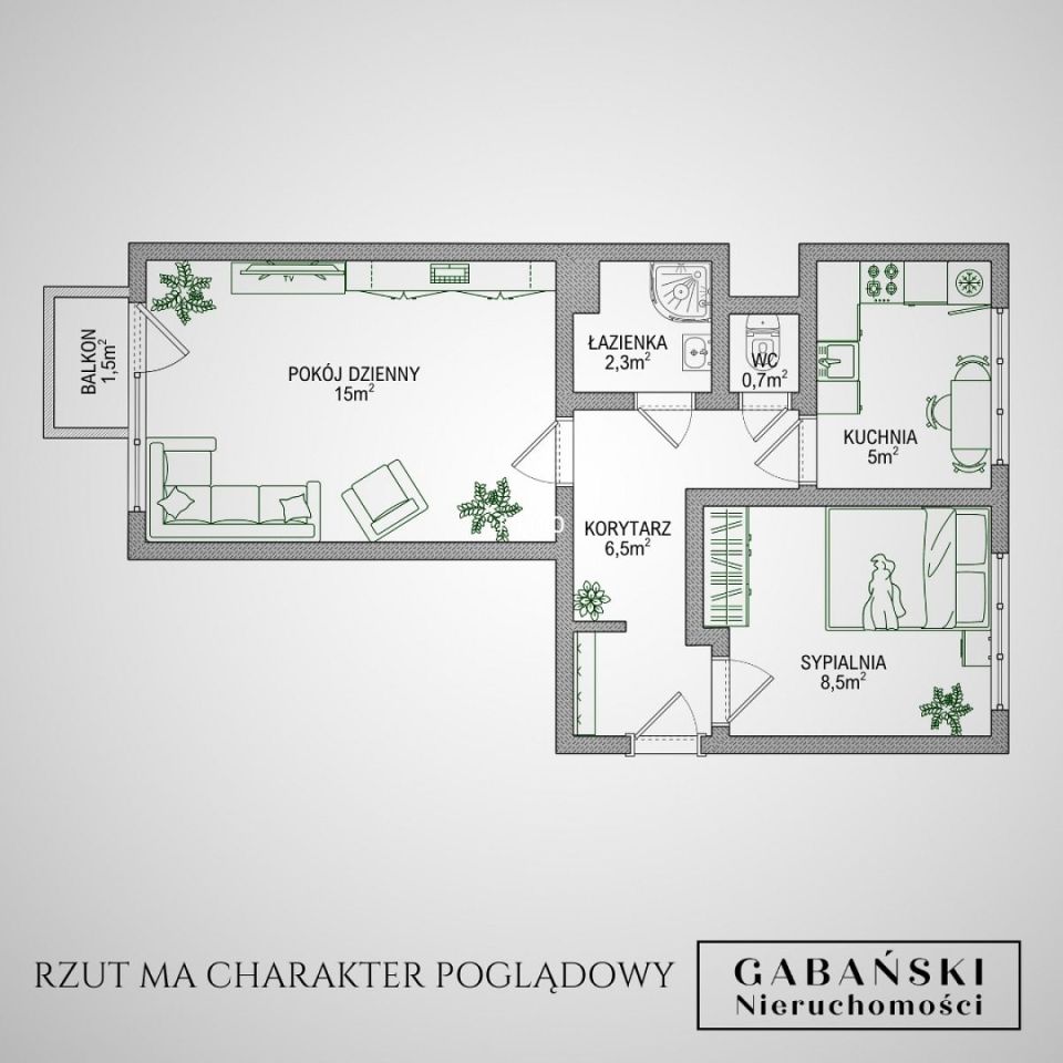 Mieszkanie 2-pokojowe Tarnów, ul. Skowronków. Zdjęcie 15