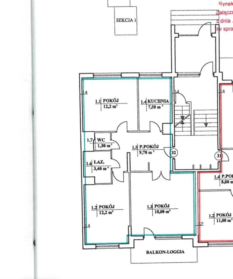 Mieszkanie 3-pokojowe Kraków Podgórze, ul. Stróża Rybna. Zdjęcie 3