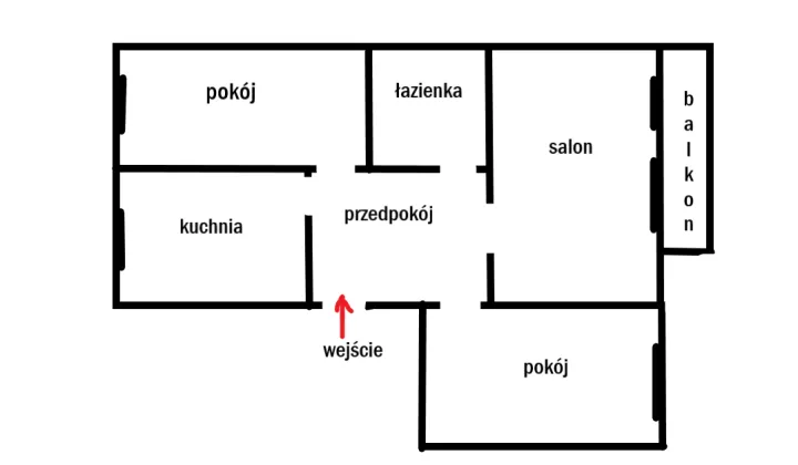 Mieszkanie 3-pokojowe Opatów, ul. Mikołaja Kopernika