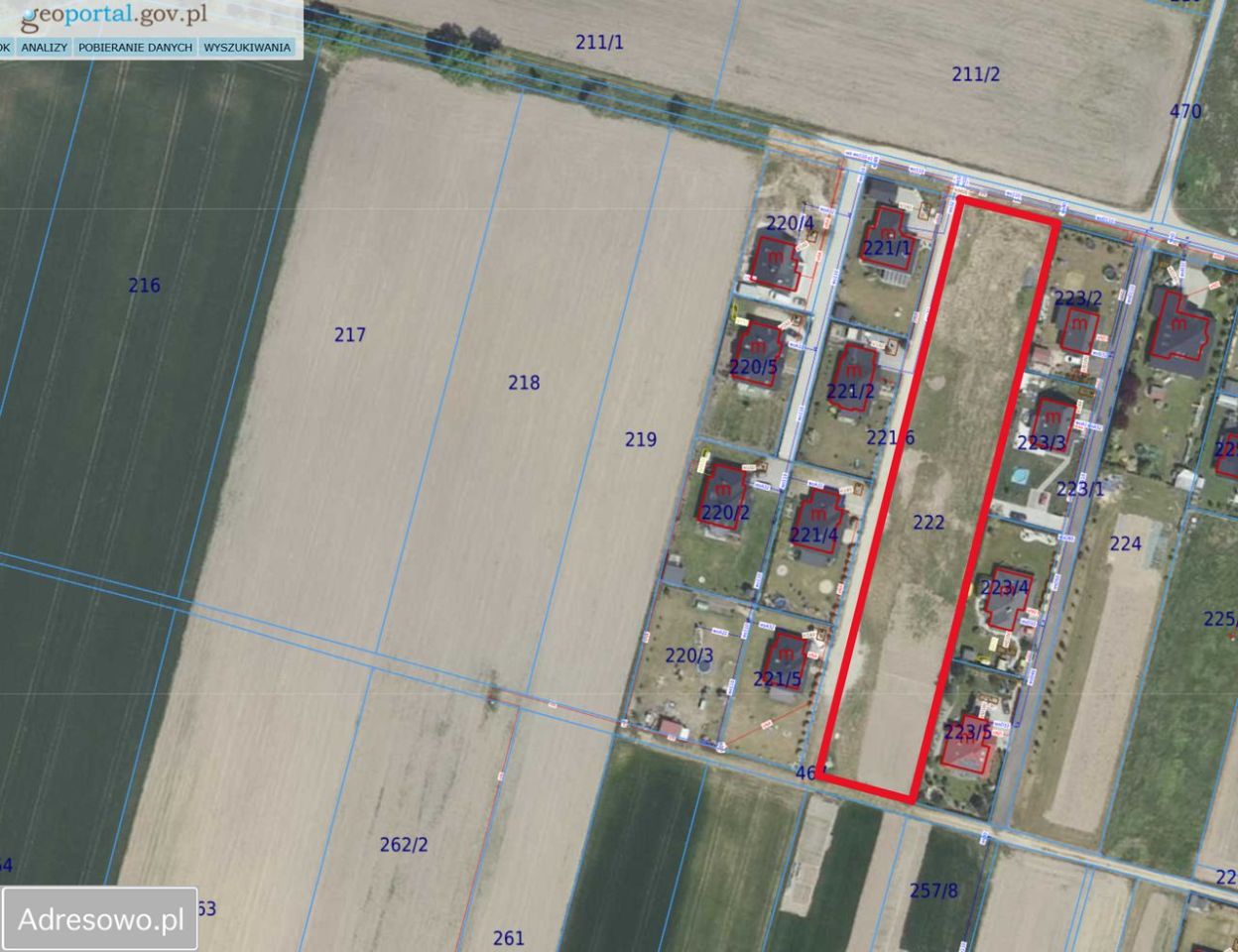 Działka inwestycyjna Zachowice