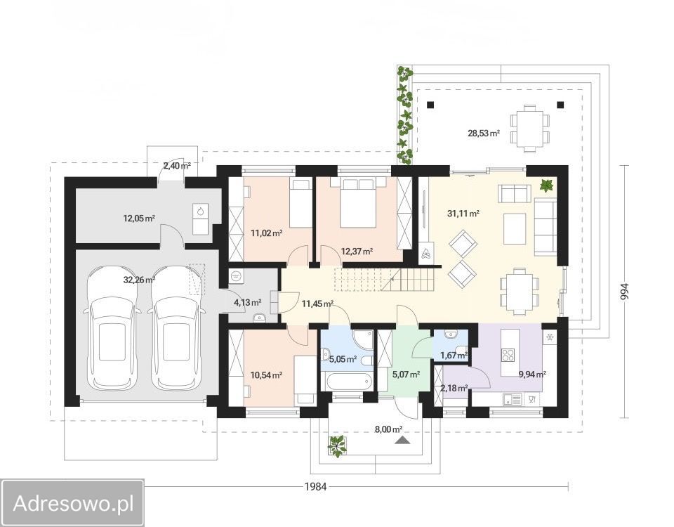 dom wolnostojący, 4 pokoje Warzenko, ul. Kalinowa. Zdjęcie 2