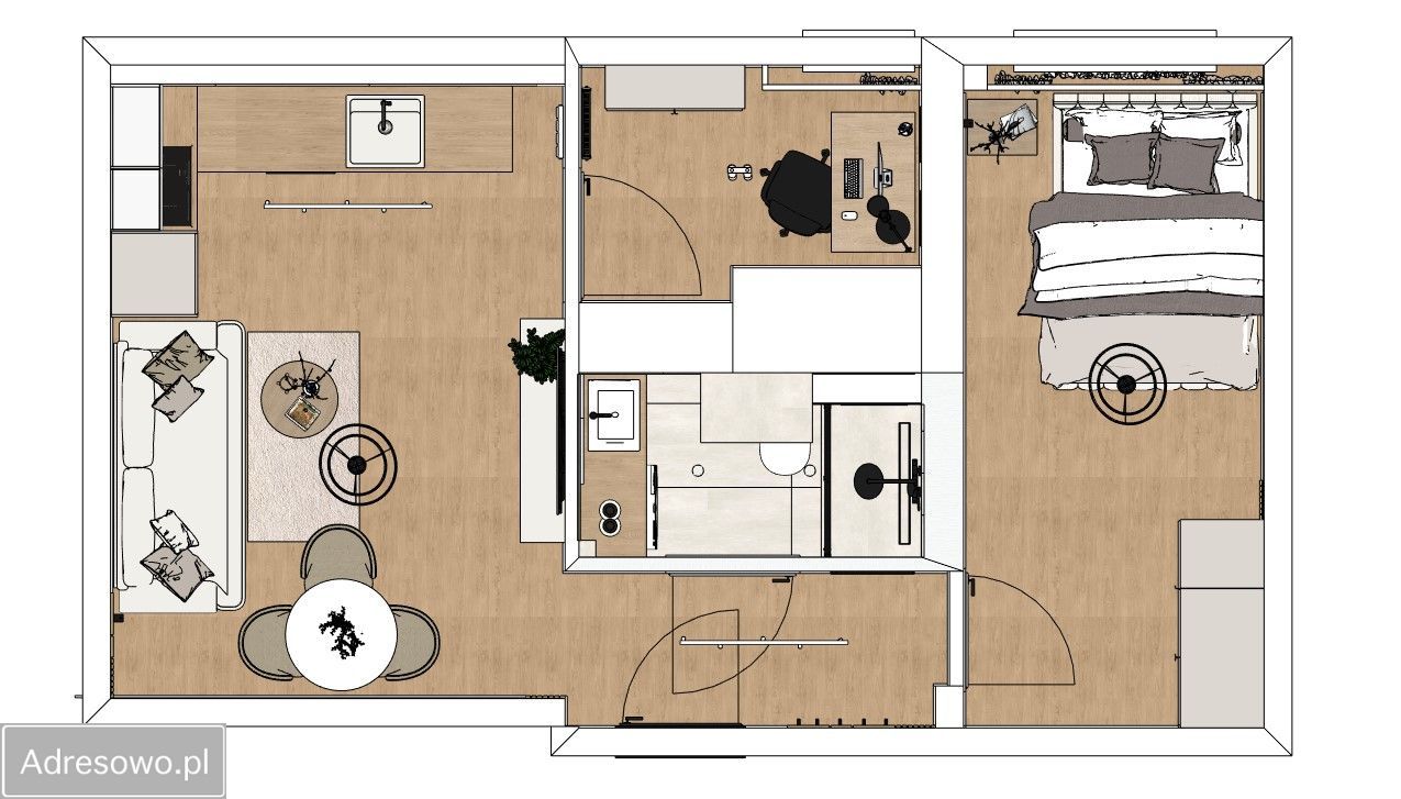 Mieszkanie 3-pokojowe Kościerzyna, ul. Brzozowa. Zdjęcie 6