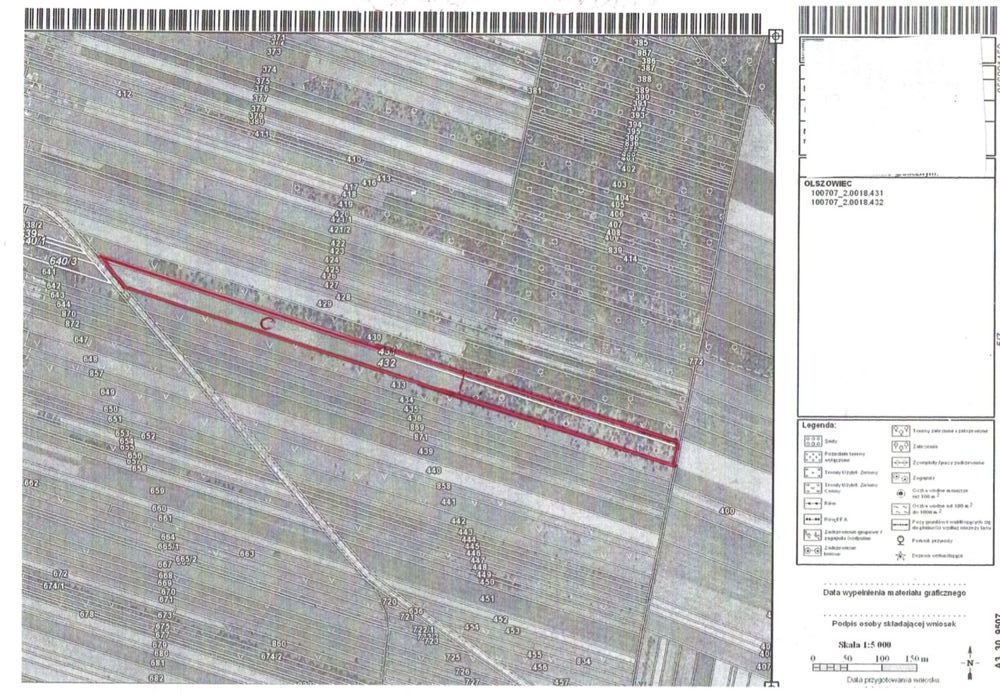 Działka rolna Olszowiec