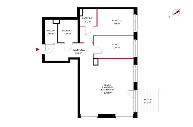 Mieszkanie 3-pokojowe Poznań Starołęka Wielka, ul. Starołęcka. Zdjęcie 20