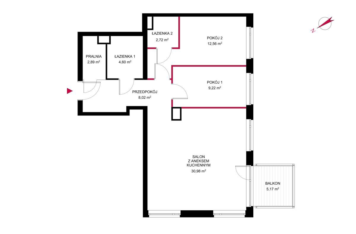 Mieszkanie 3-pokojowe Poznań Starołęka Wielka, ul. Starołęcka. Zdjęcie 20