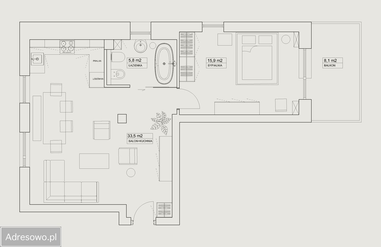 Mieszkanie 2-pokojowe Białystok Wygoda, ul. Żyzna. Zdjęcie 7