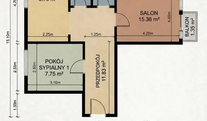 Mieszkanie 3-pokojowe Gostynin, ul. Tadeusza Kościuszki