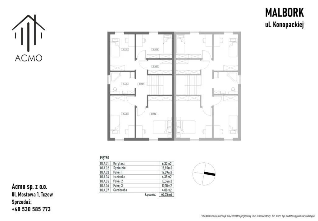 bliźniak, 5 pokoi Malbork, ul. Haliny Konopackiej. Zdjęcie 9