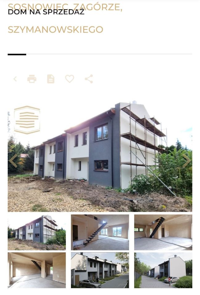 dom szeregowy, 4 pokoje Sosnowiec Zagórze, ul. Karola Szymanowskiego. Zdjęcie 3