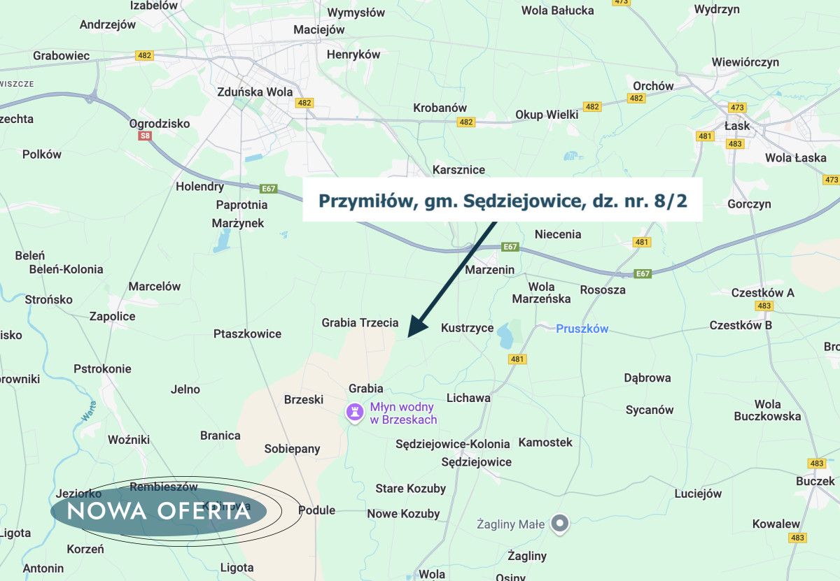 Działka rolna Przymiłów. Zdjęcie 10