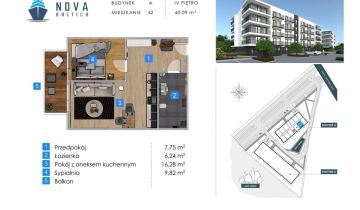 Mieszkanie 2-pokojowe Kołobrzeg